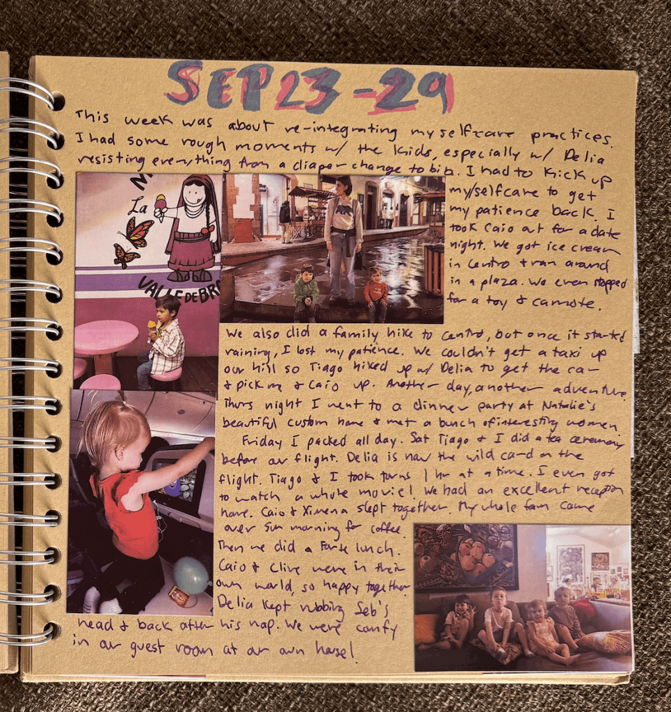 Lauren's Weekly Journal Example